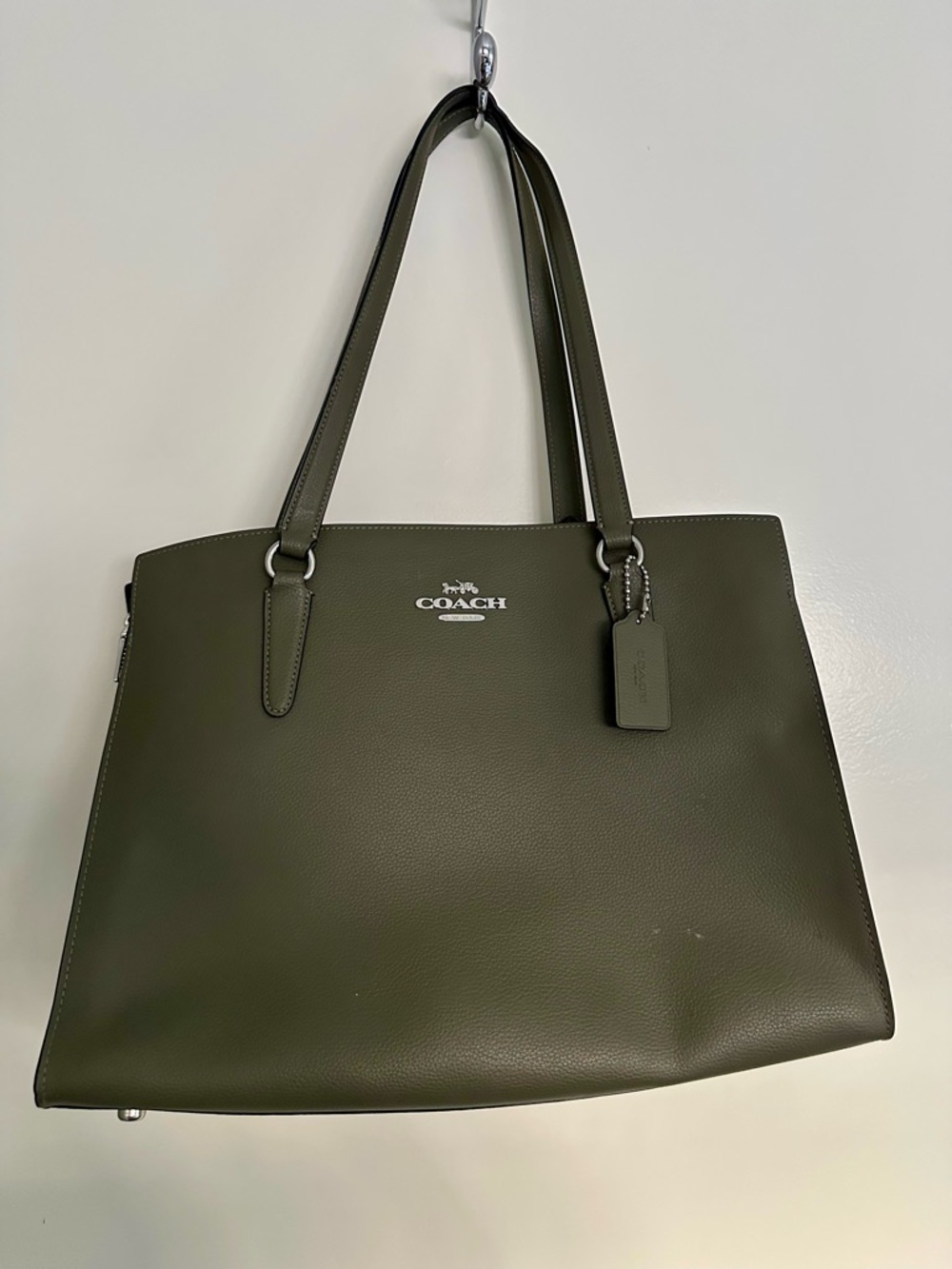 Coach Olive Green large carry-all tote